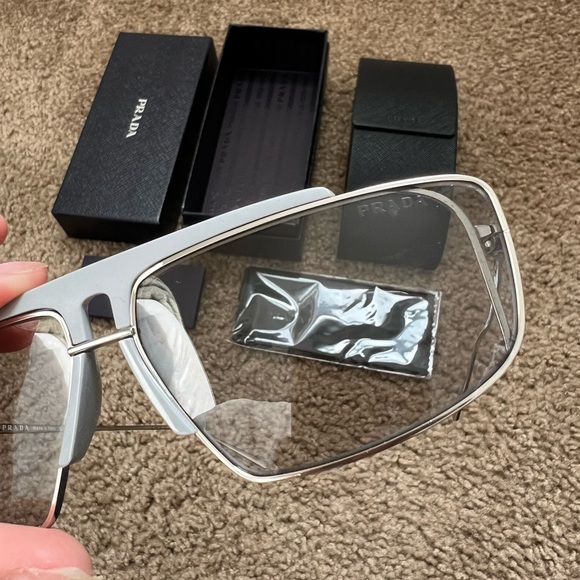 NWT PRADA 58MM Rectangle Colorblock Sunglasses - Picture 10 of 11